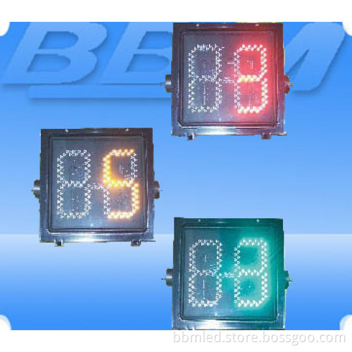 LED Traffic Countdown Timer With400mm 2 Digital Red Yellow Green
